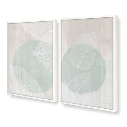 [Color:Opaque White], Picture of art in a Opaque White frame at an angle