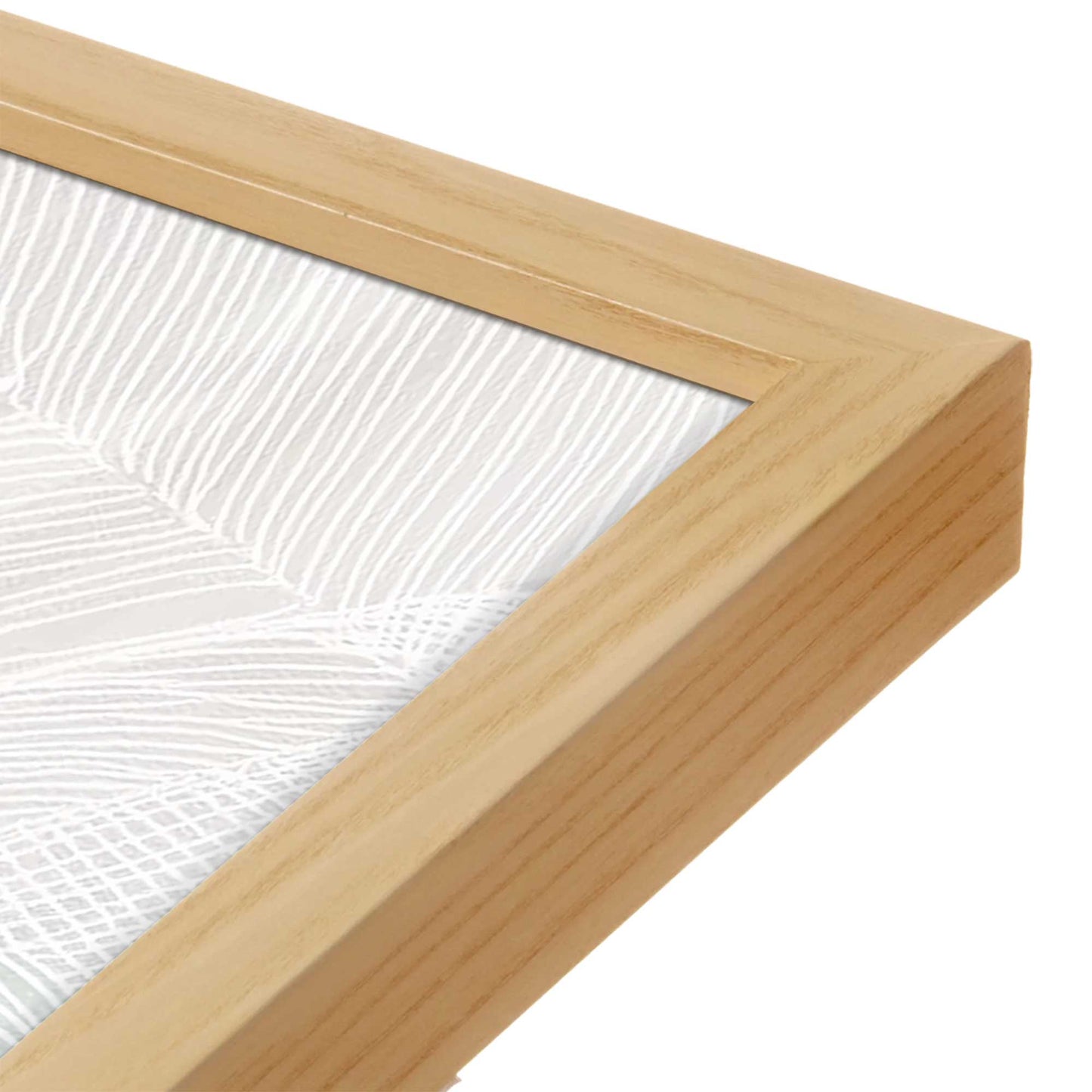 [Color:American Maple], Picture of art in a American Maple frame of the corner