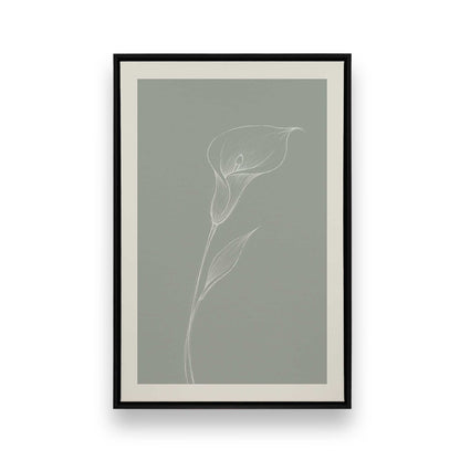 [Color:Satin Black], Picture of art in a Satin Black frame