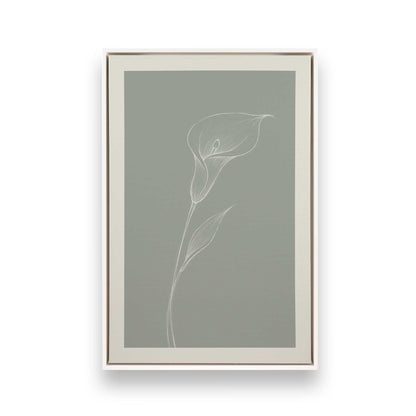 [Color:Opaque White], Picture of art in a White frame