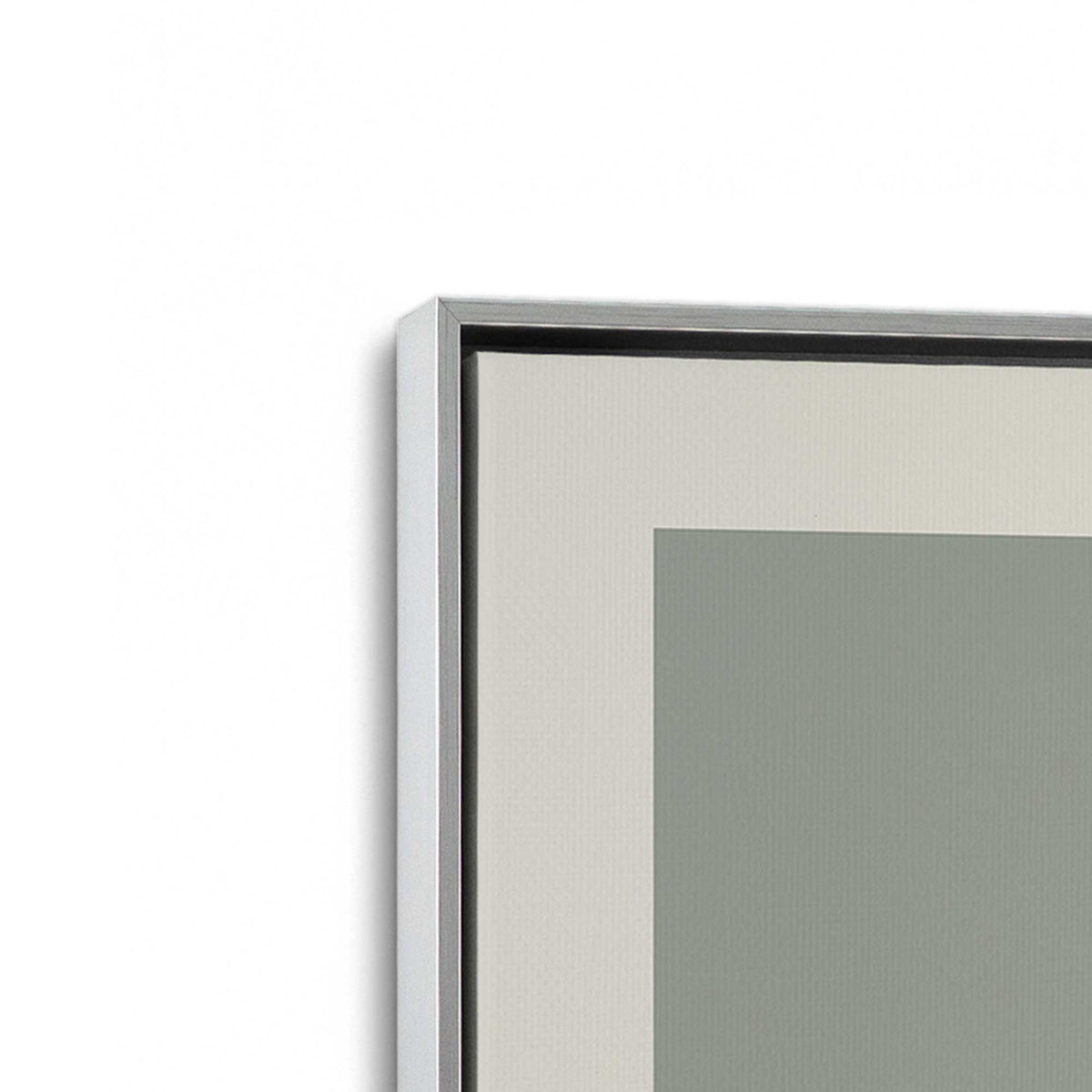 [Color:Polished Chrome], Picture of art in a Polished Chrome frame at an angle