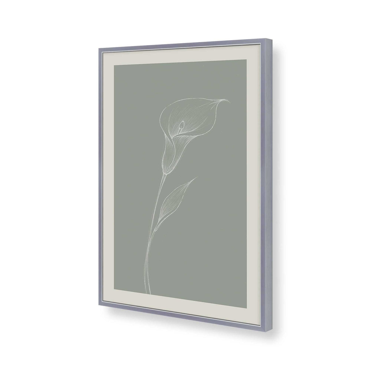 [Color:Polished Chrome], Picture of art in a Polished Chrome frame of the corner