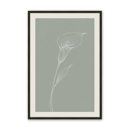 [Color:Satin Black], Picture of art in a Polished Chrome frame