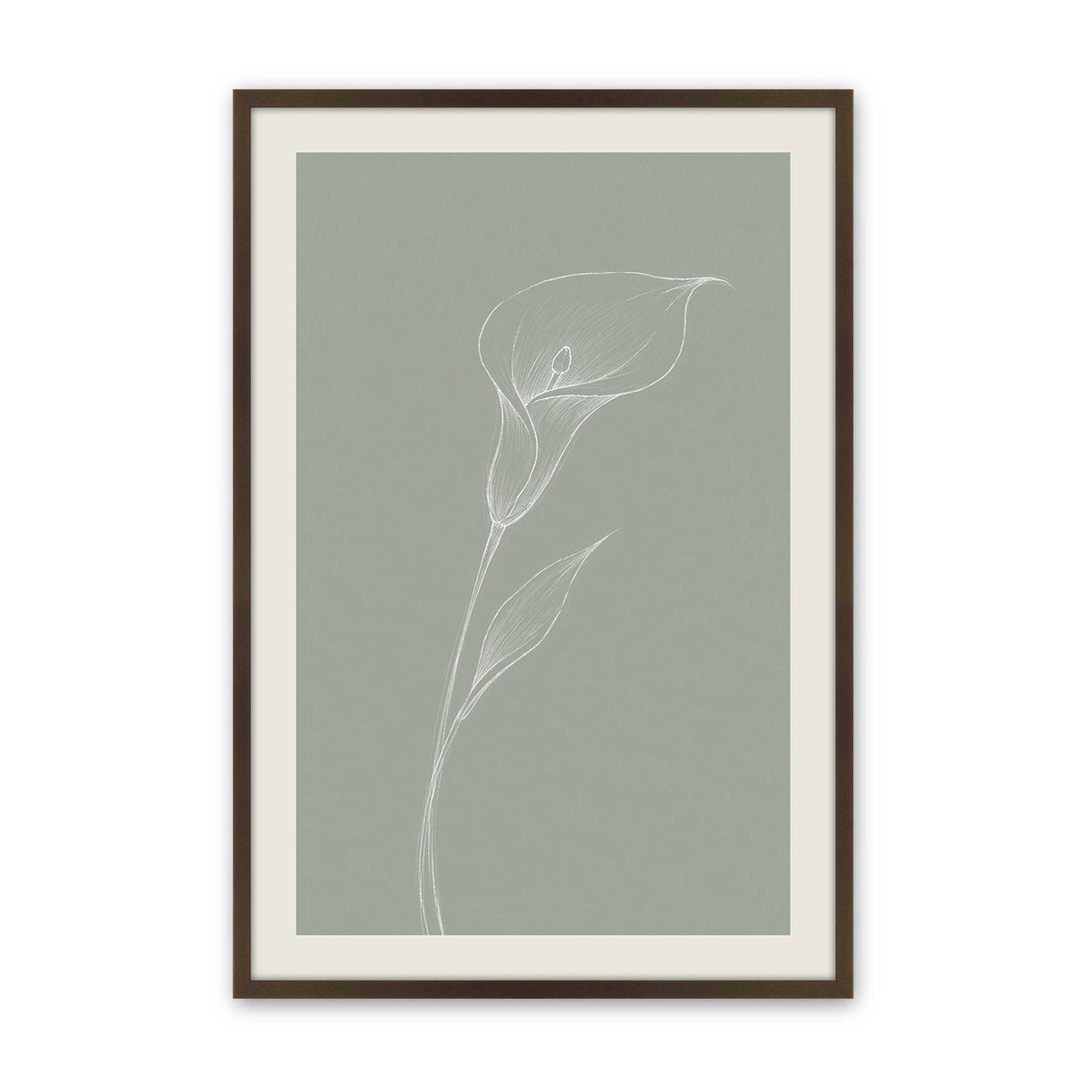 [Color:Belvinder Brown], Picture of art in a Polished Chrome frame
