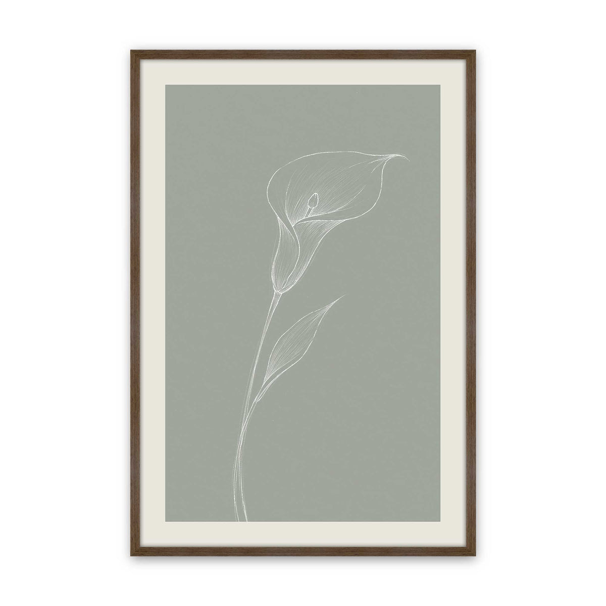 [Color:Walnut], Picture of art in a Polished Chrome frame