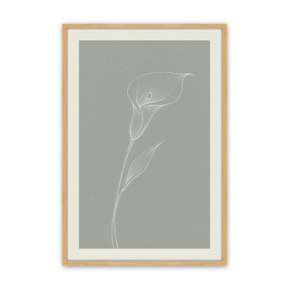 [Color:American Maple], Picture of art in a Polished Chrome frame