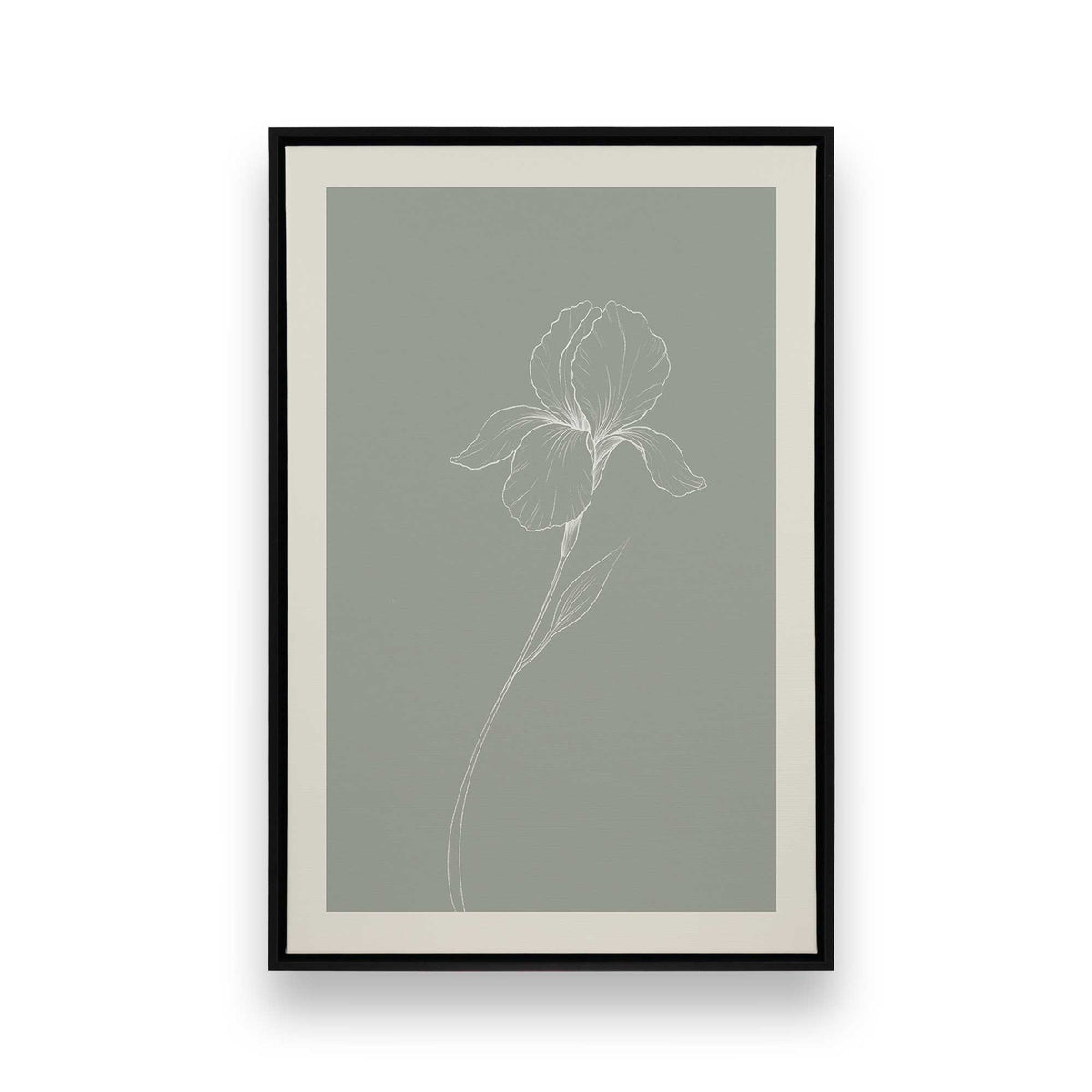[Color:Satin Black], Picture of art in a Satin Black frame