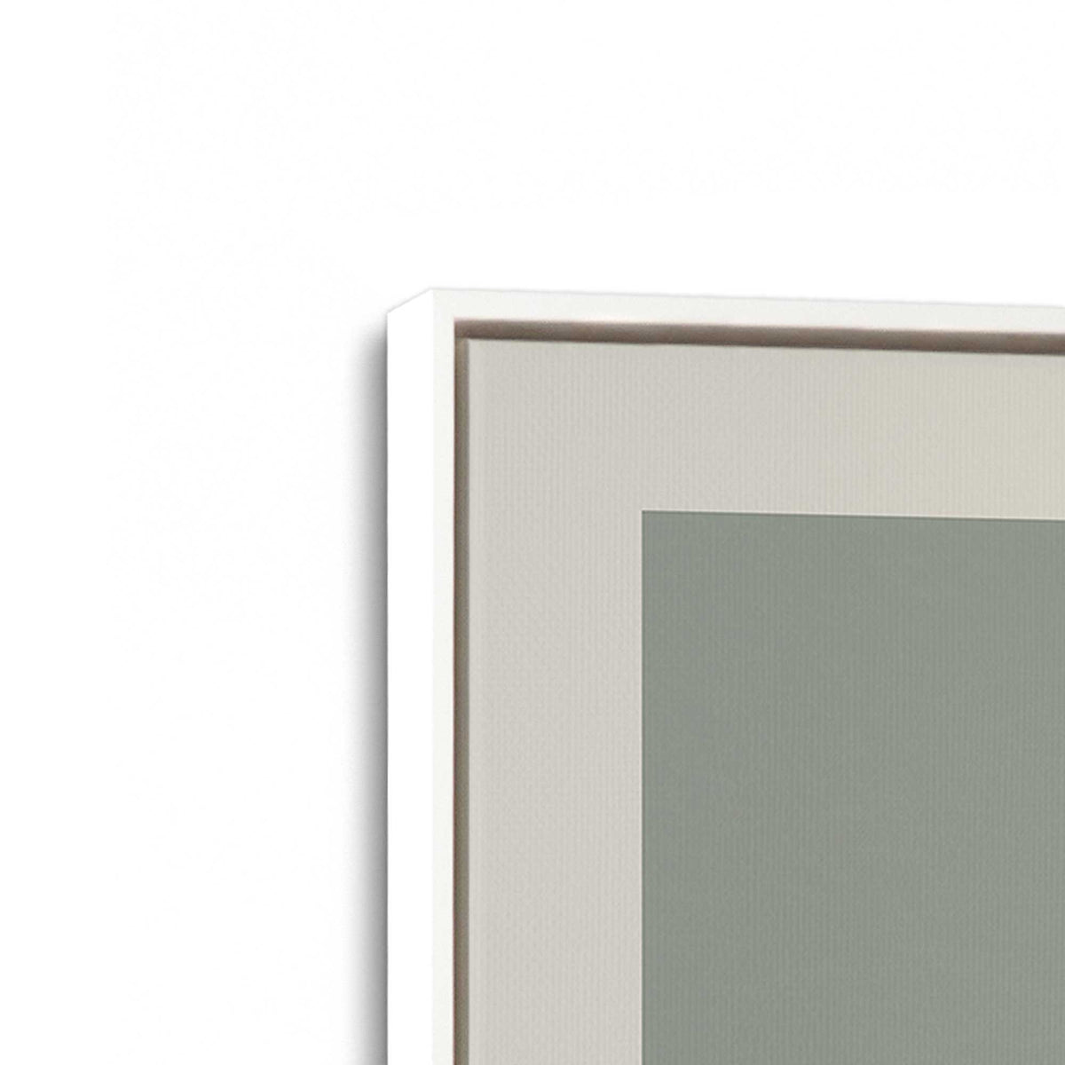 [Color:Opaque White], Picture of art in a White frame at an angle