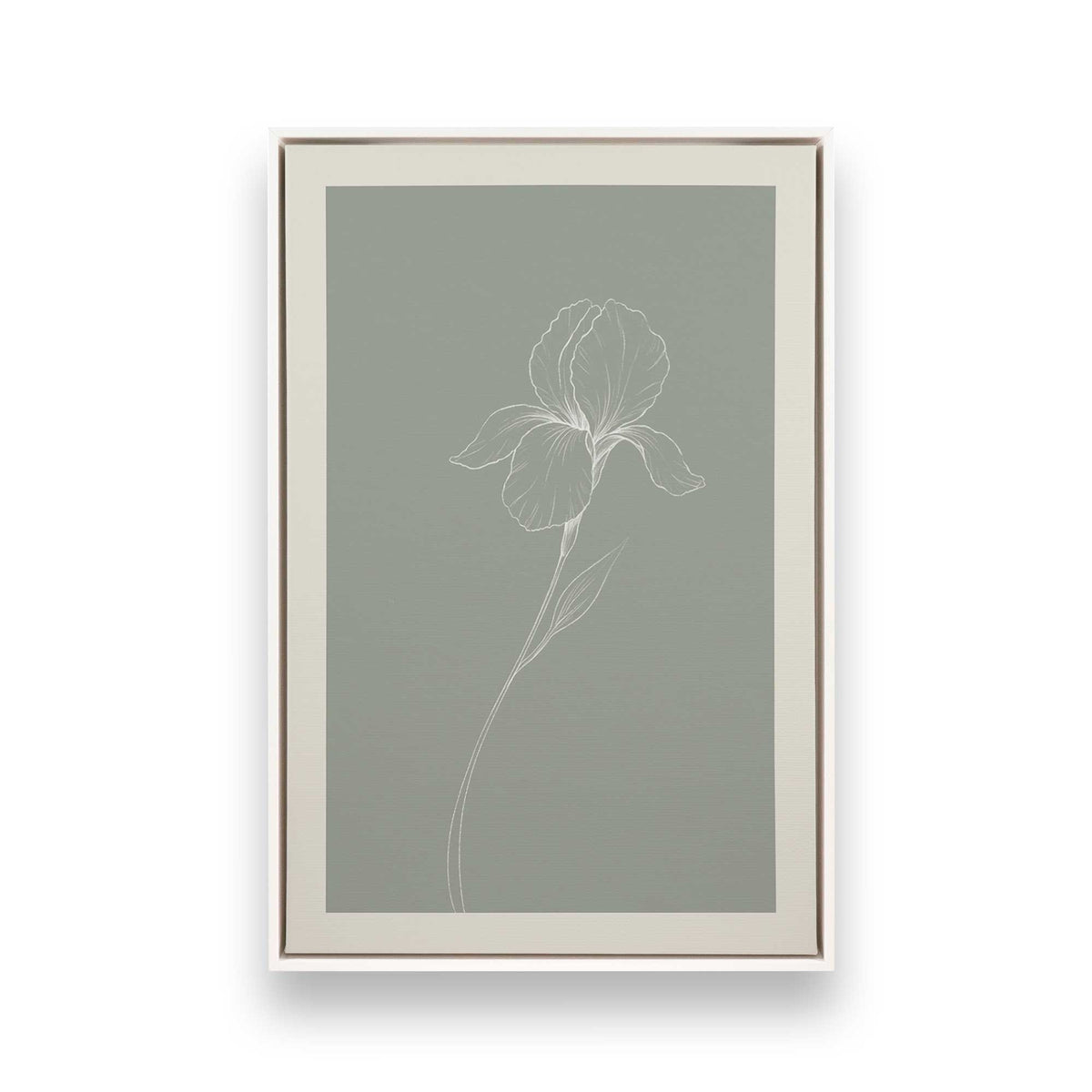 [Color:Opaque White], Picture of art in a White frame