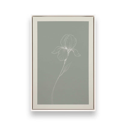 [Color:Opaque White], Picture of art in a White frame