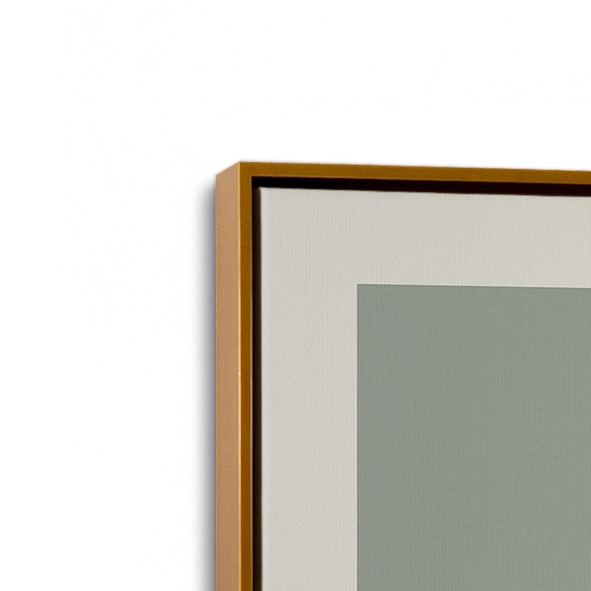 [Color:Polished Gold], Picture of art in a Polished Gold frame at an angle