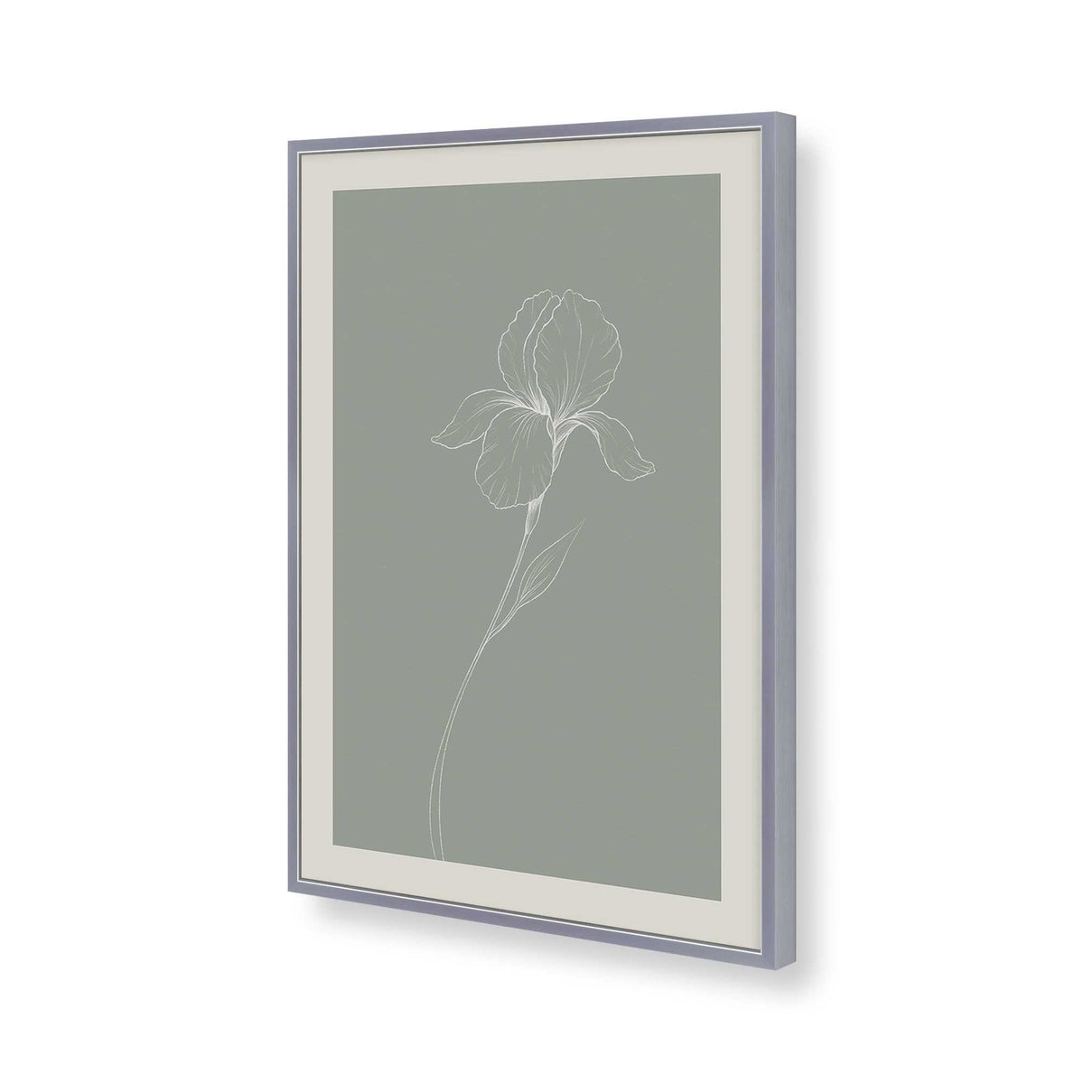 [Color:Polished Chrome], Picture of art in a Polished Chrome frame of the corner