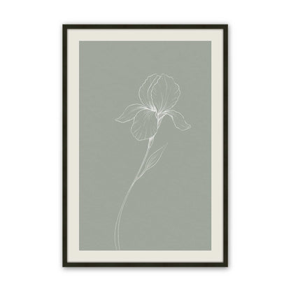 [Color:Satin Black], Picture of art in a Polished Chrome frame