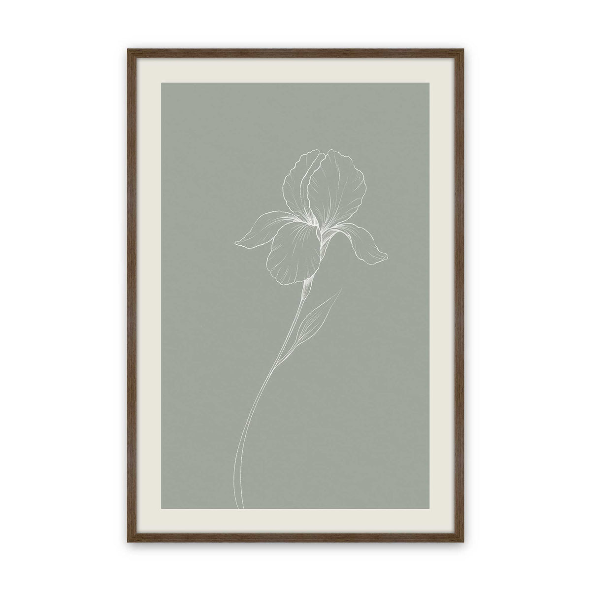 [Color:Walnut], Picture of art in a Polished Chrome frame