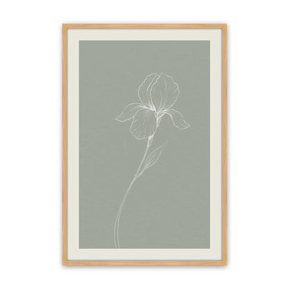 [Color:American Maple], Picture of art in a Polished Chrome frame