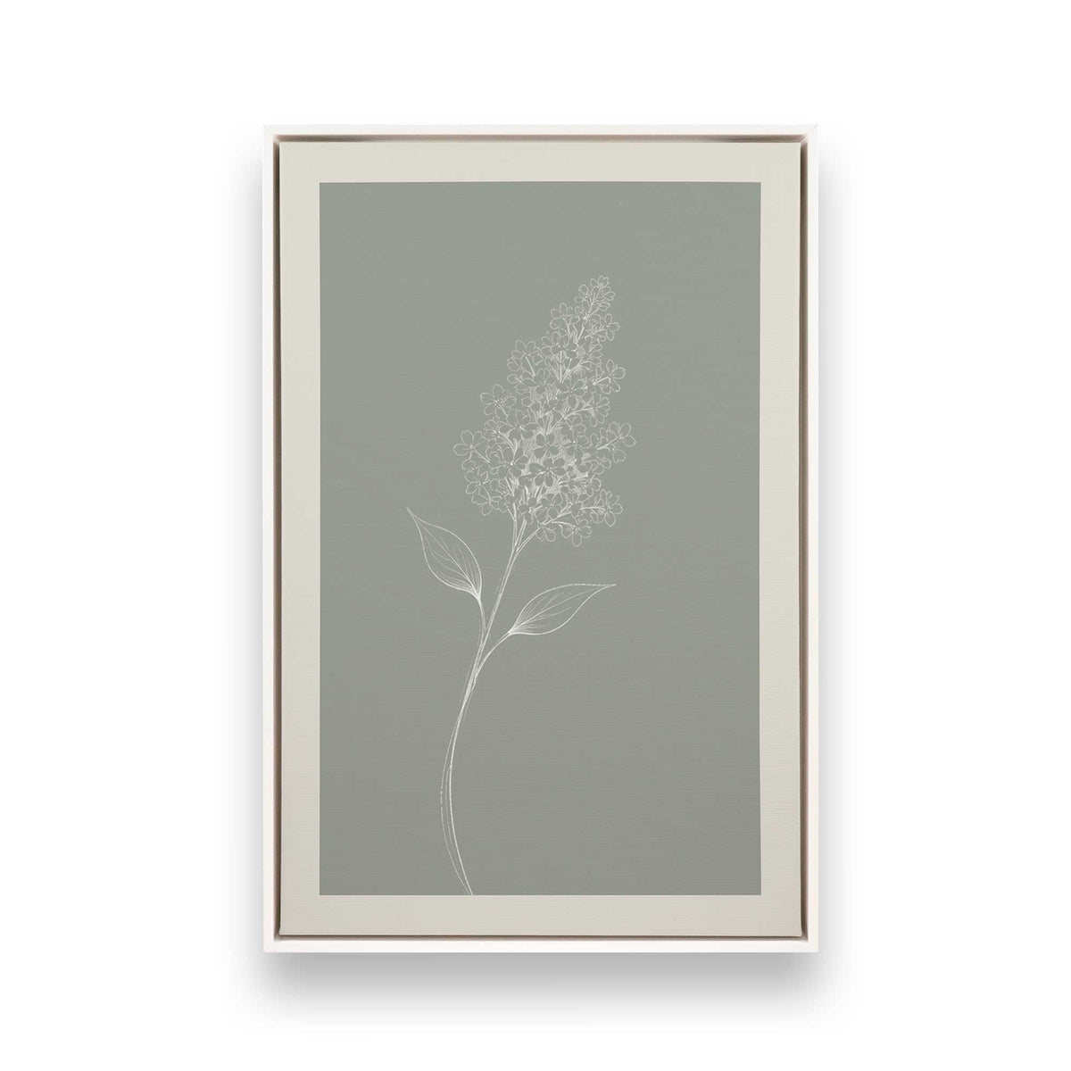 [Color:Opaque White], Picture of art in a White frame