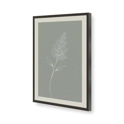 [Color:Satin Black], Picture of art in a Polished Chrome frame of the corner
