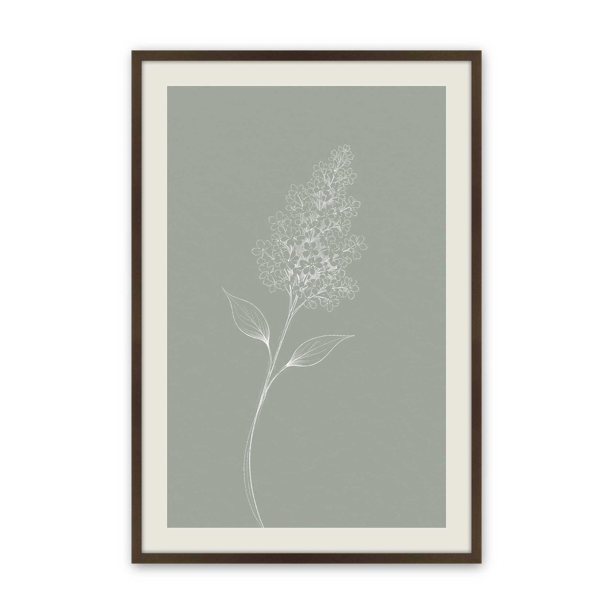 [Color:Belvinder Brown], Picture of art in a Polished Chrome frame