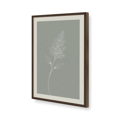 [Color:Belvinder Brown], Picture of art in a Polished Chrome frame of the corner