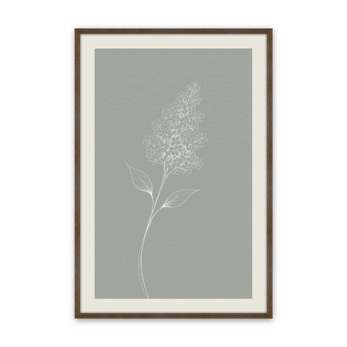 [Color:Walnut], Picture of art in a Polished Chrome frame