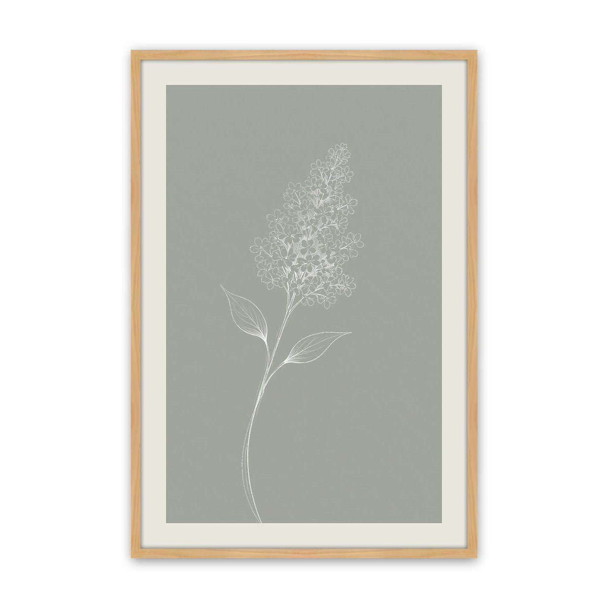 [Color:American Maple], Picture of art in a Polished Chrome frame