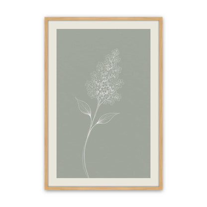 [Color:American Maple], Picture of art in a Polished Chrome frame