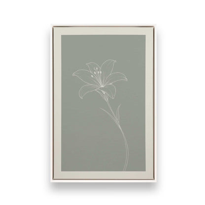 [Color:Opaque White], Picture of art in a White frame
