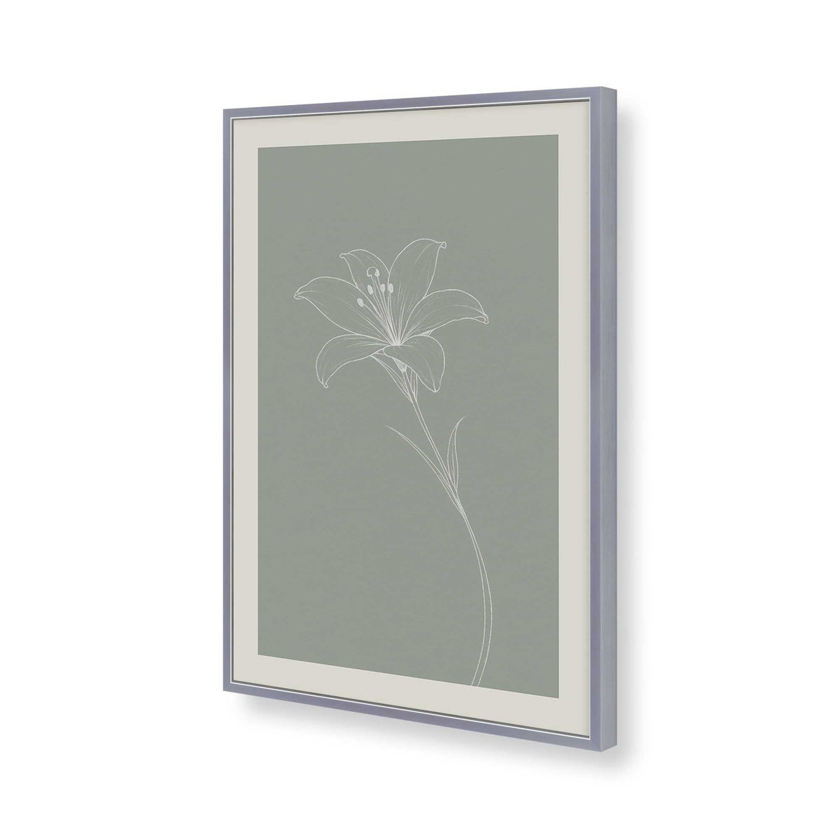 [Color:Polished Chrome], Picture of art in a Polished Chrome frame of the corner