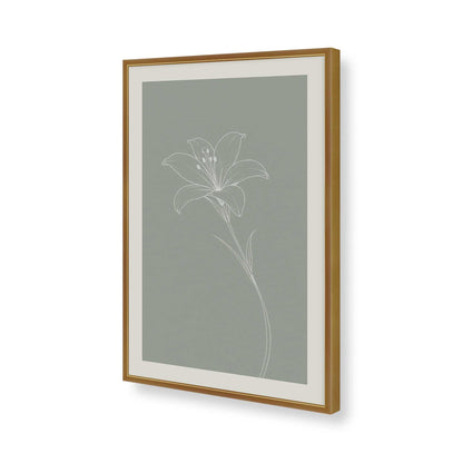 [Color:Polished Gold], Picture of art in a Polished Chrome frame of the corner