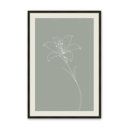 [Color:Satin Black], Picture of art in a Polished Chrome frame