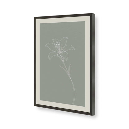 [Color:Satin Black], Picture of art in a Polished Chrome frame of the corner