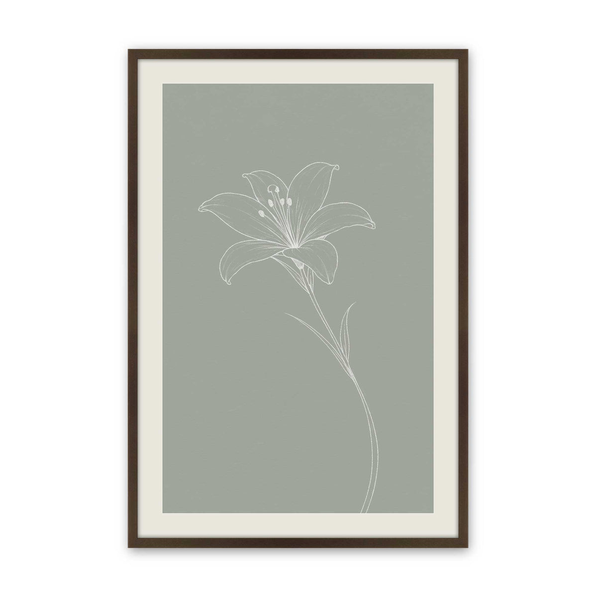 [Color:Belvinder Brown], Picture of art in a Polished Chrome frame