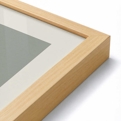 [Color:American Maple], Picture of art in a Polished Chrome frame at an angle