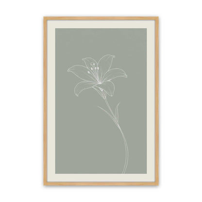 [Color:American Maple], Picture of art in a Polished Chrome frame