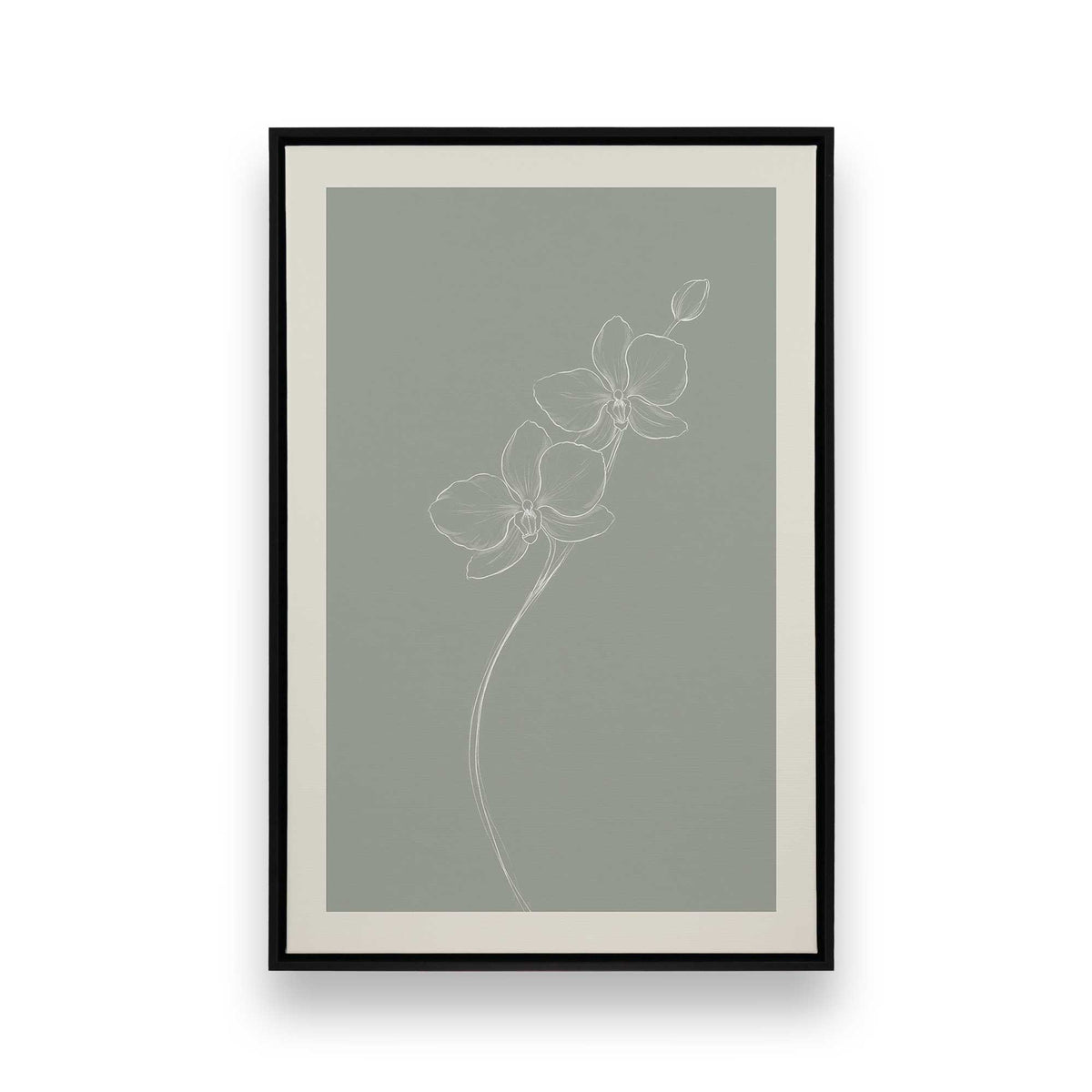 [Color:Satin Black], Picture of art in a Satin Black frame