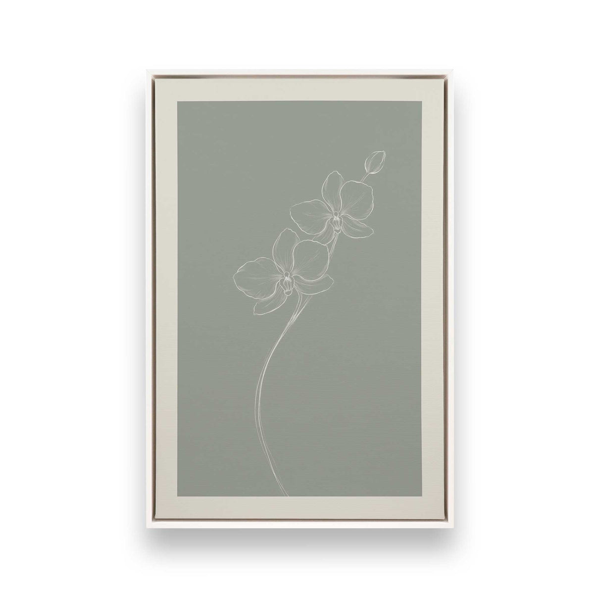 [Color:Opaque White], Picture of art in a White frame