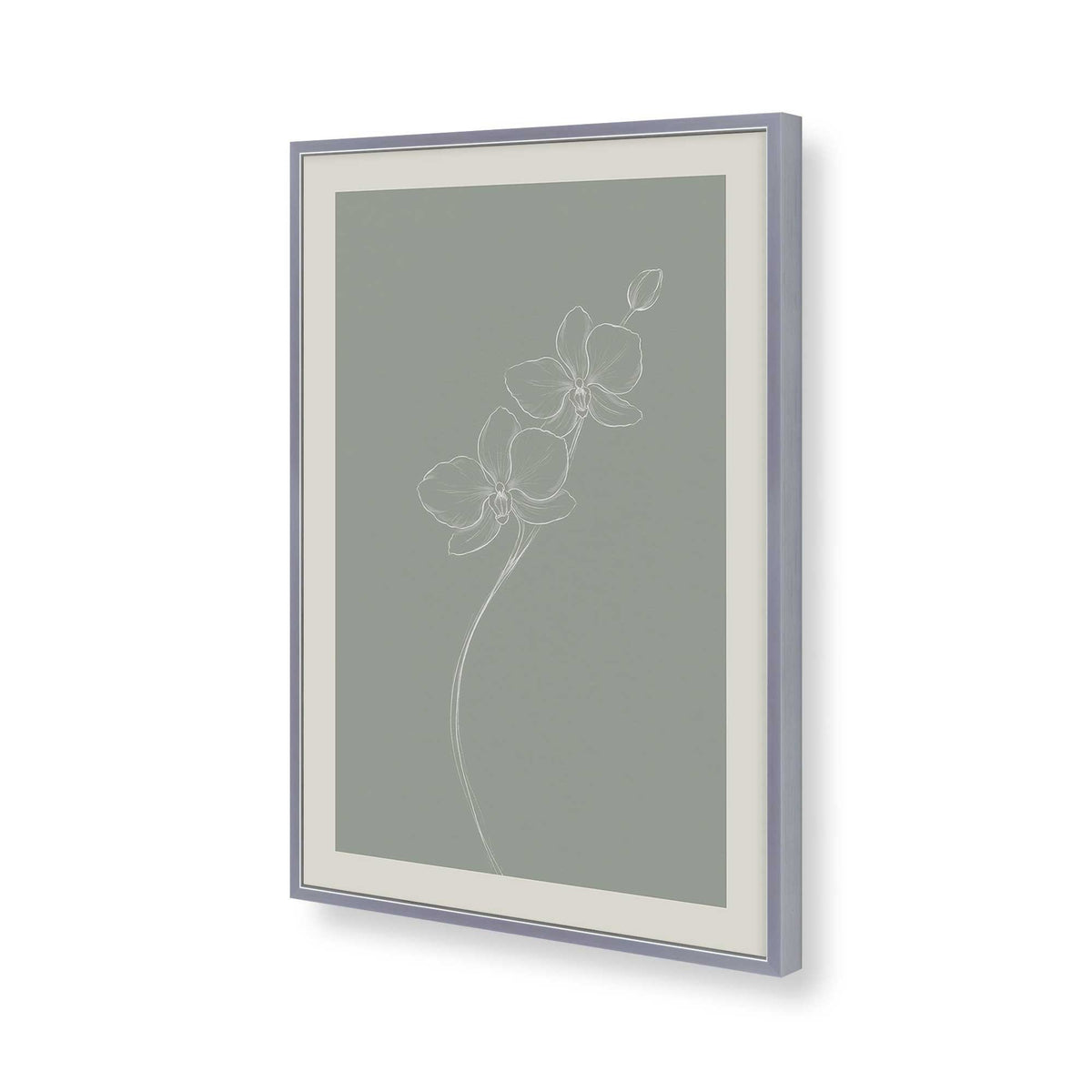 [Color:Polished Chrome], Picture of art in a Polished Chrome frame of the corner