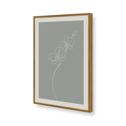 [Color:Polished Gold], Picture of art in a Polished Chrome frame of the corner