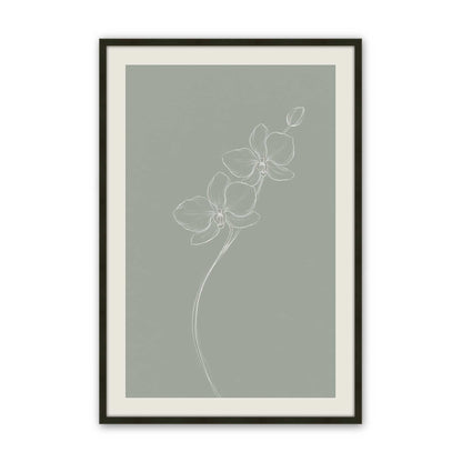 [Color:Satin Black], Picture of art in a Polished Chrome frame