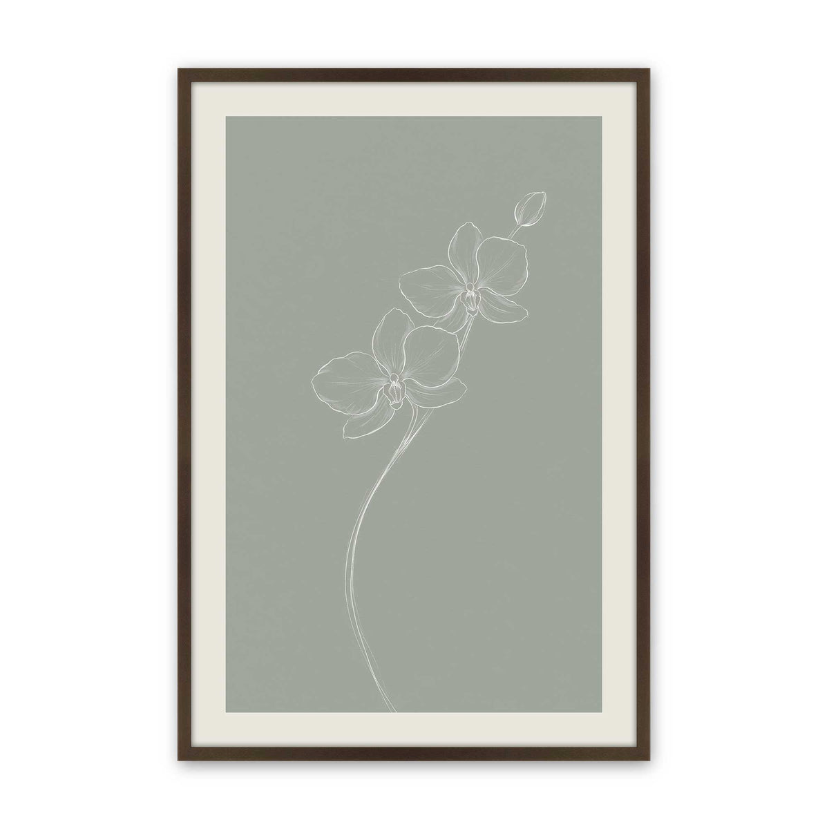 [Color:Belvinder Brown], Picture of art in a Polished Chrome frame