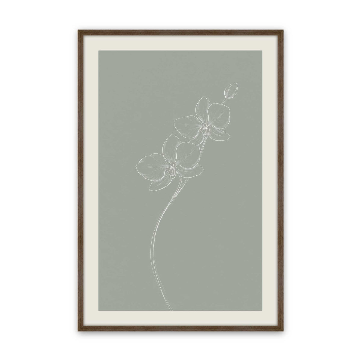 [Color:Walnut], Picture of art in a Polished Chrome frame