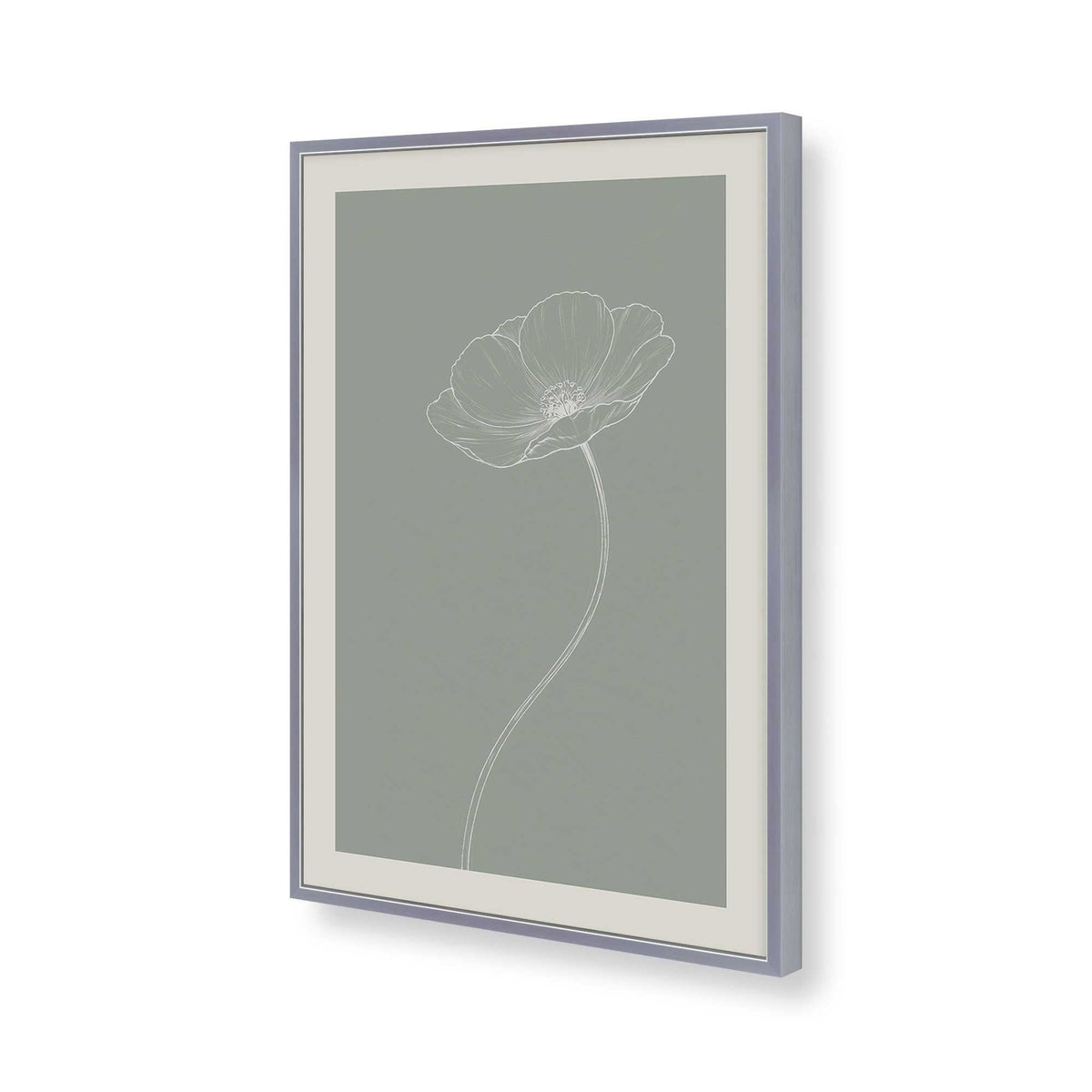 [Color:Polished Chrome], Picture of art in a Polished Chrome frame of the corner