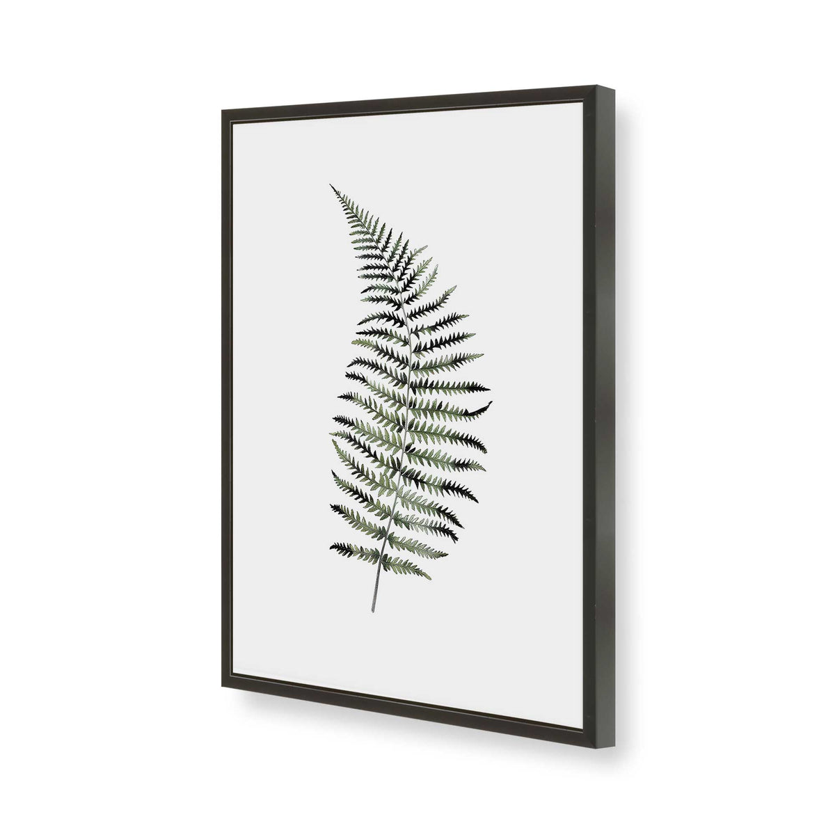 [Color:Satin Black], Picture of art in a Polished Chrome frame of the corner