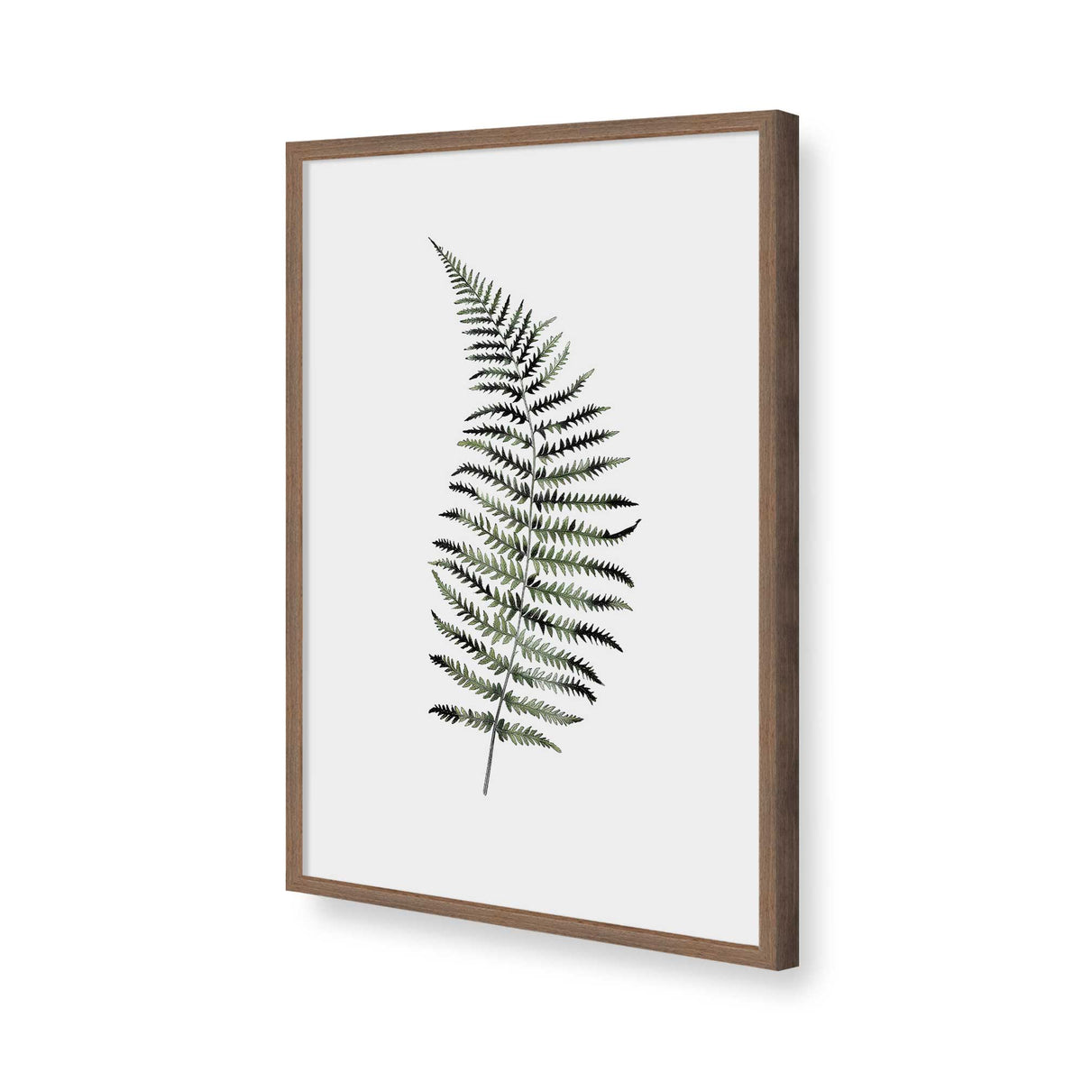 [Color:Walnut], Picture of art in a Polished Chrome frame of the corner