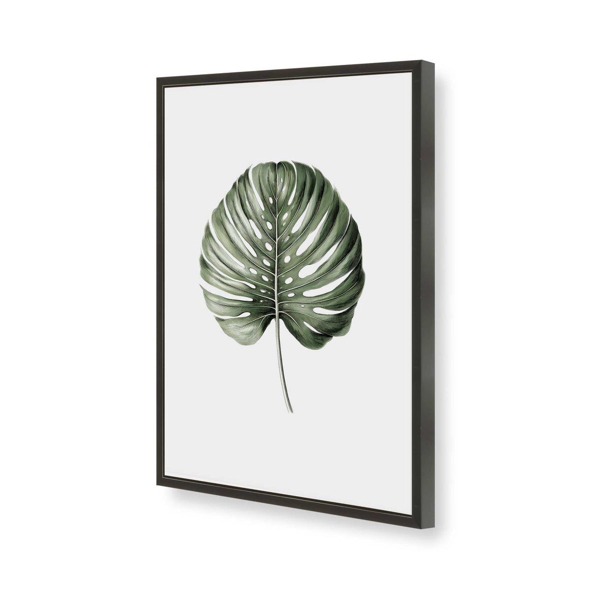 [Color:Satin Black], Picture of art in a Polished Chrome frame of the corner