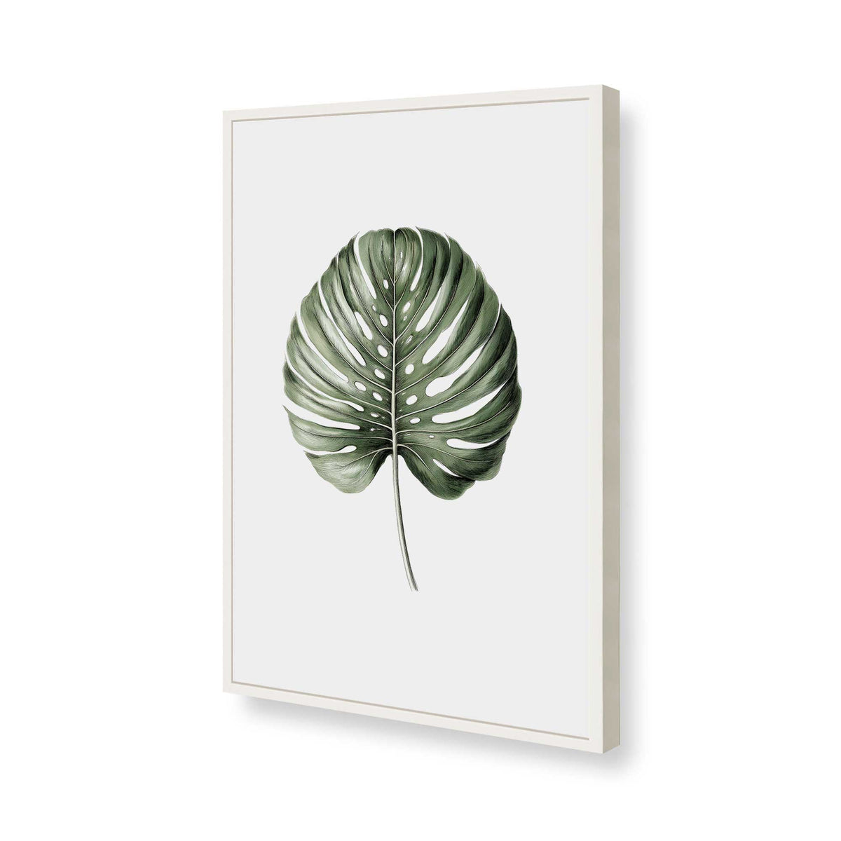 [Color:Opaque White], Picture of art in a Polished Chrome frame of the corner