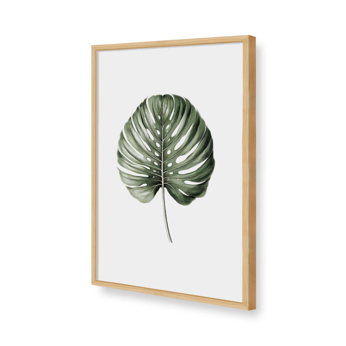 [Color:American Maple], Picture of art in a Polished Chrome frame of the corner