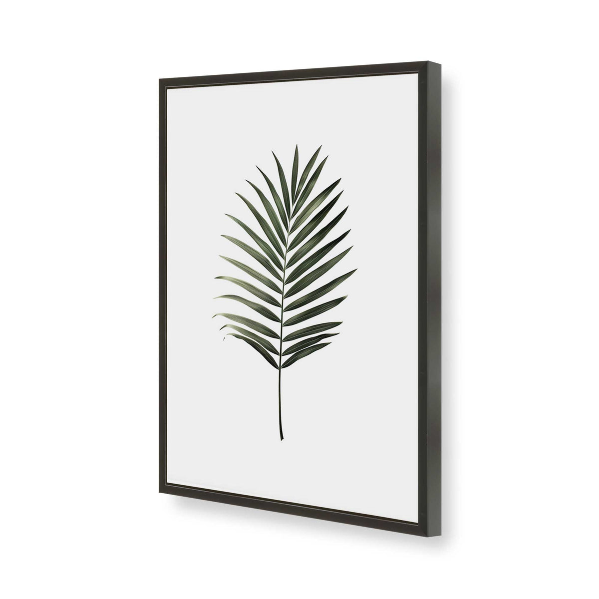 [Color:Satin Black], Picture of art in a Polished Chrome frame of the corner