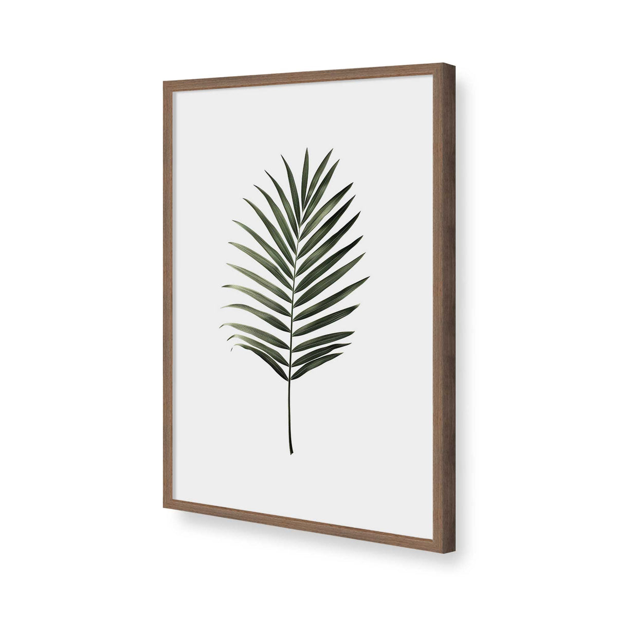 [Color:Walnut], Picture of art in a Polished Chrome frame of the corner