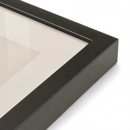 [Color:Satin Black], Picture of art in a Polished Chrome frame at an angle